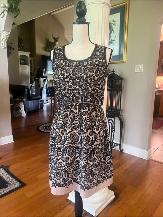 Rodarte Dresses & Skirts - Rodarte for Target Black Lace print Dress with nude background